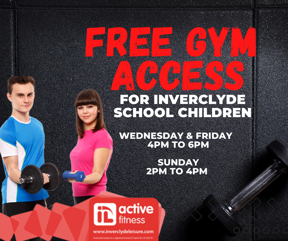 Funded Gym Use for Inverclyde School Kids!